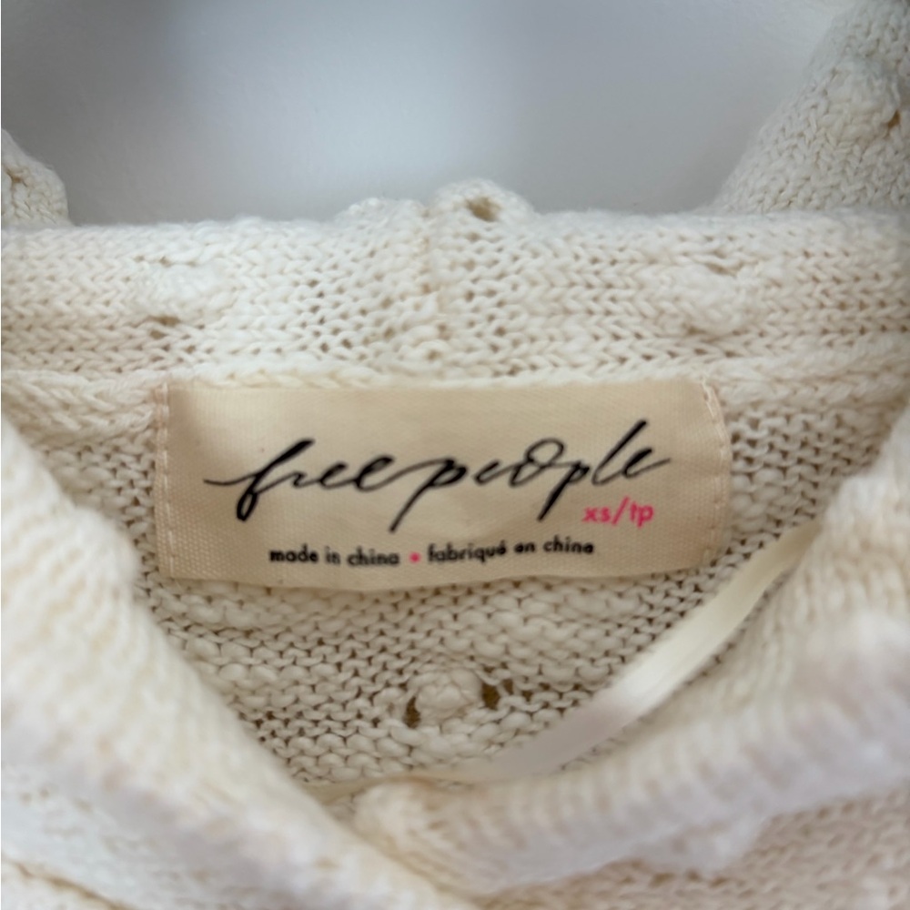Free People Lake Side Knit Hoodie - Extra Small - Picture 4 of 4